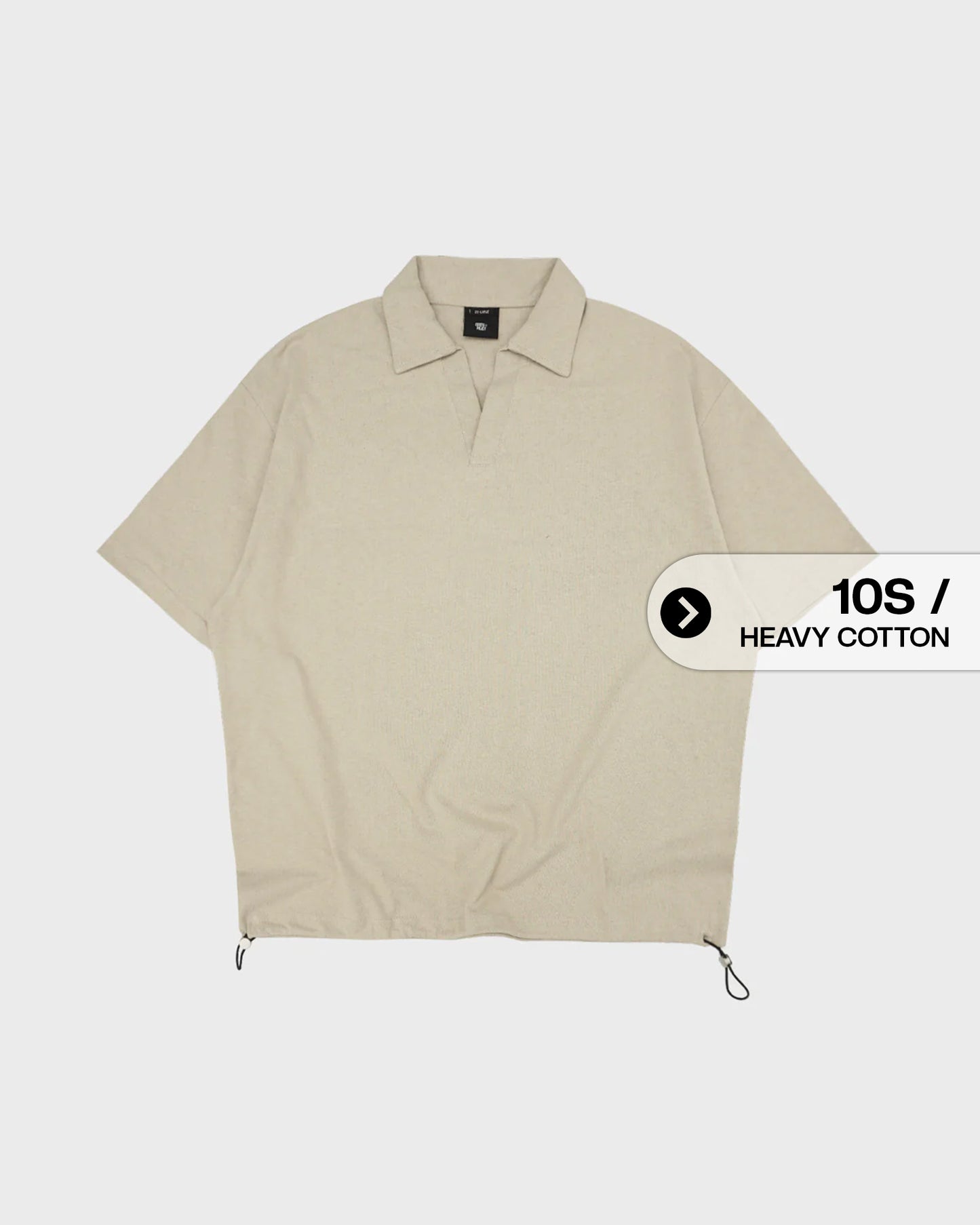 Noforty Project Oversize Poloshirt Luminer Beidge