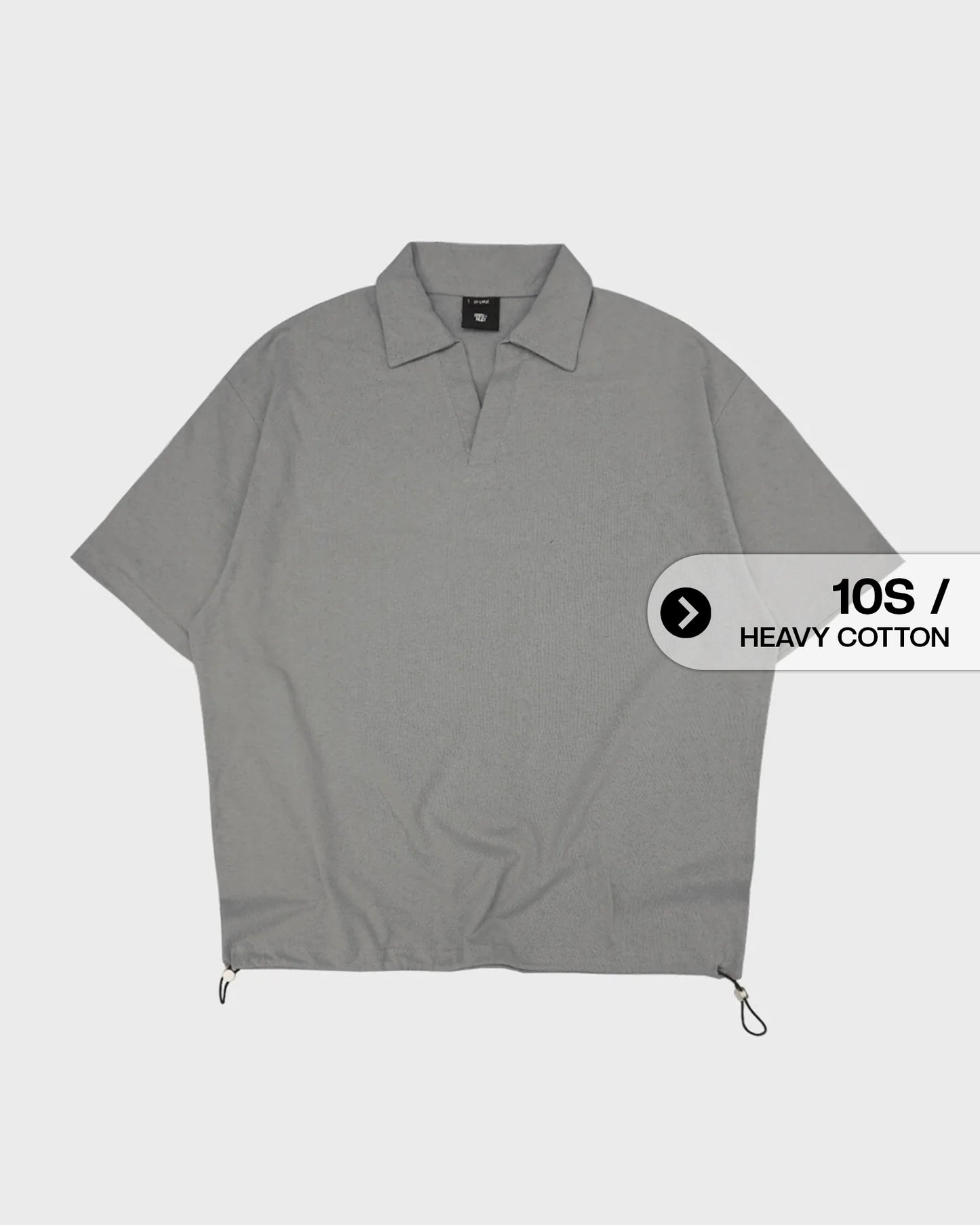 Noforty Project Oversize Poloshirt Luminer Grey