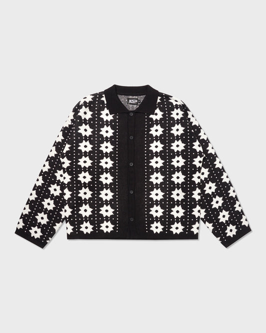 BOWLER LOOSE KNIT CARDIGAN BLACK