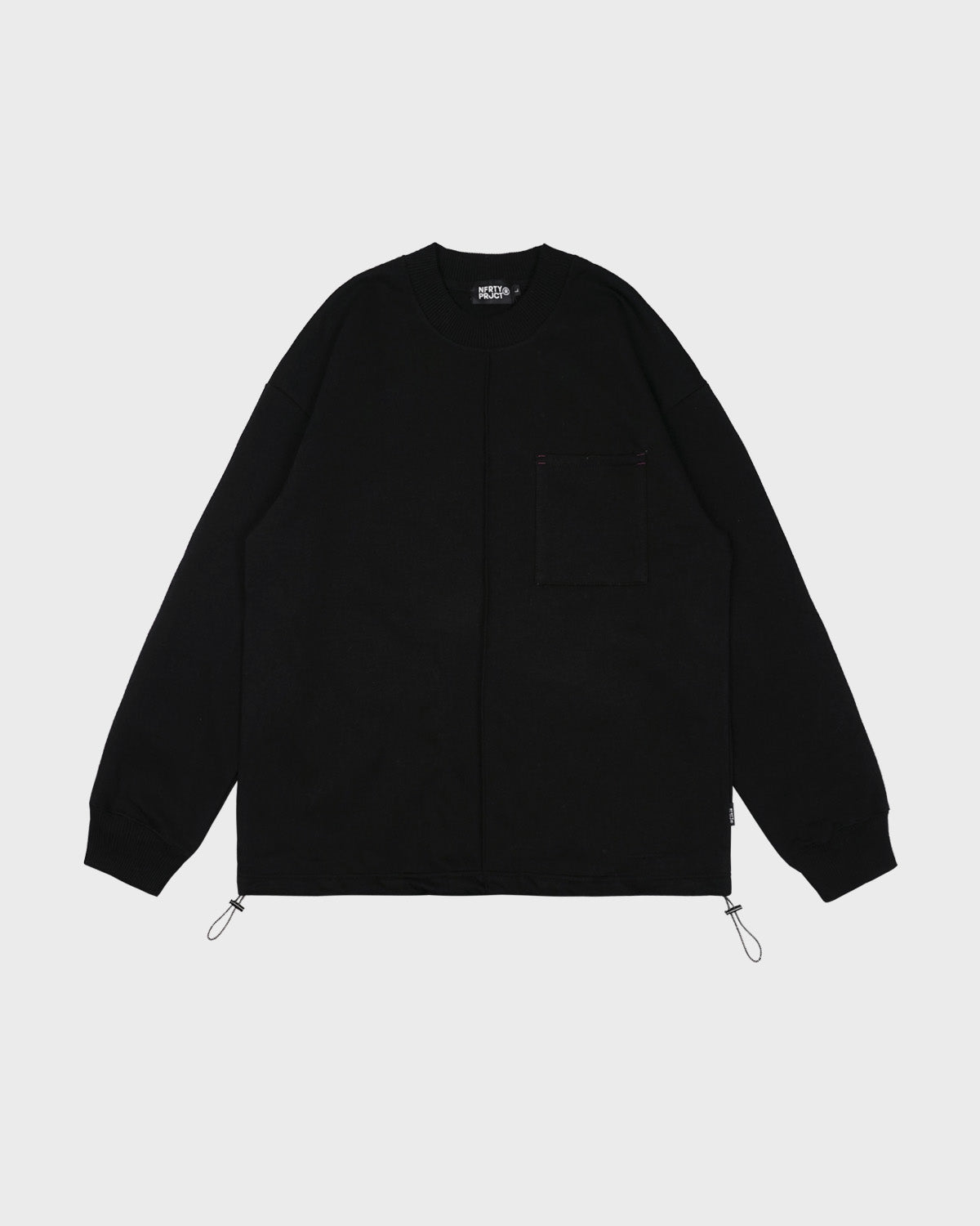 Sweater Crewneck Besar dari Noforty Project Bueno Hitam