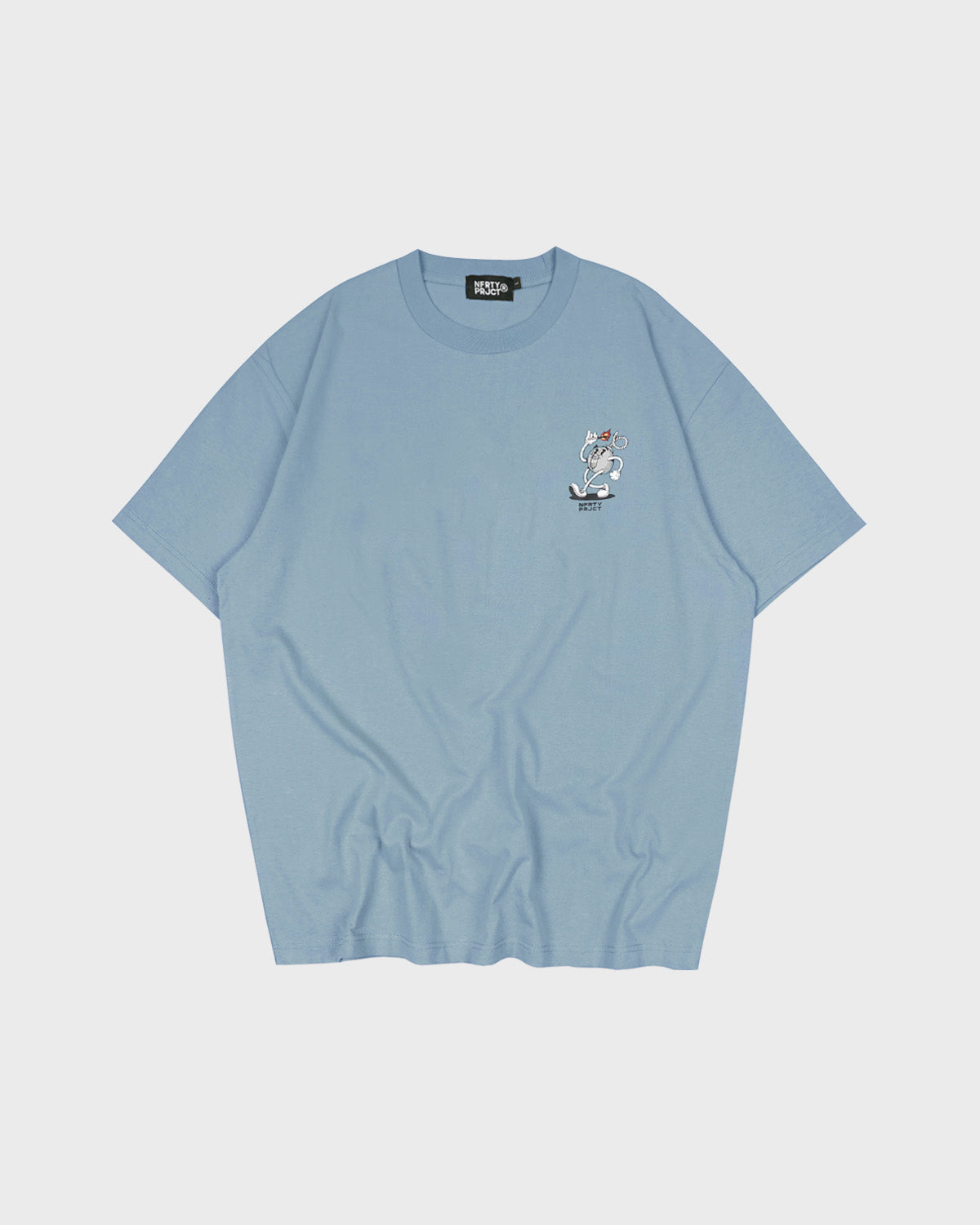 Kaos Ukuran Besar Noforty Passion Dusty Blue