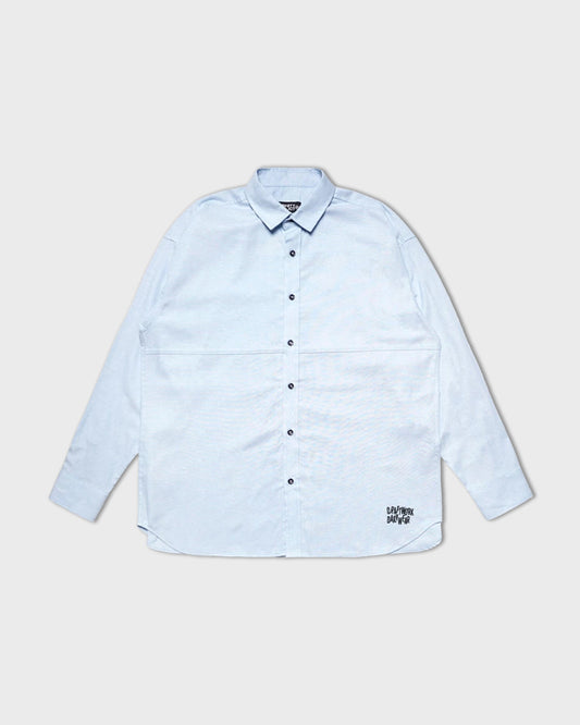 Kemeja Noforty Oversize Lengan Panjang Ferde Lite Biru