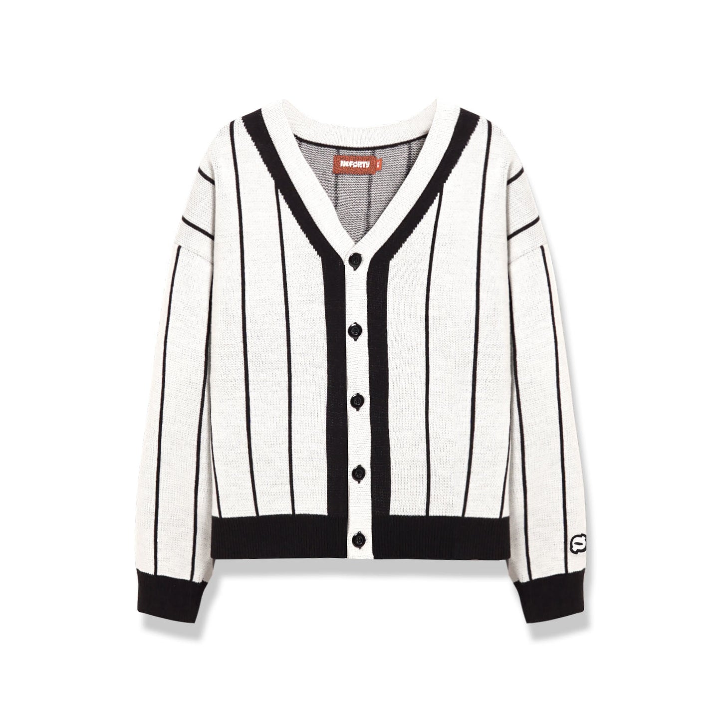 Noforty Project Oversize Knittwear Cardigan Huper White