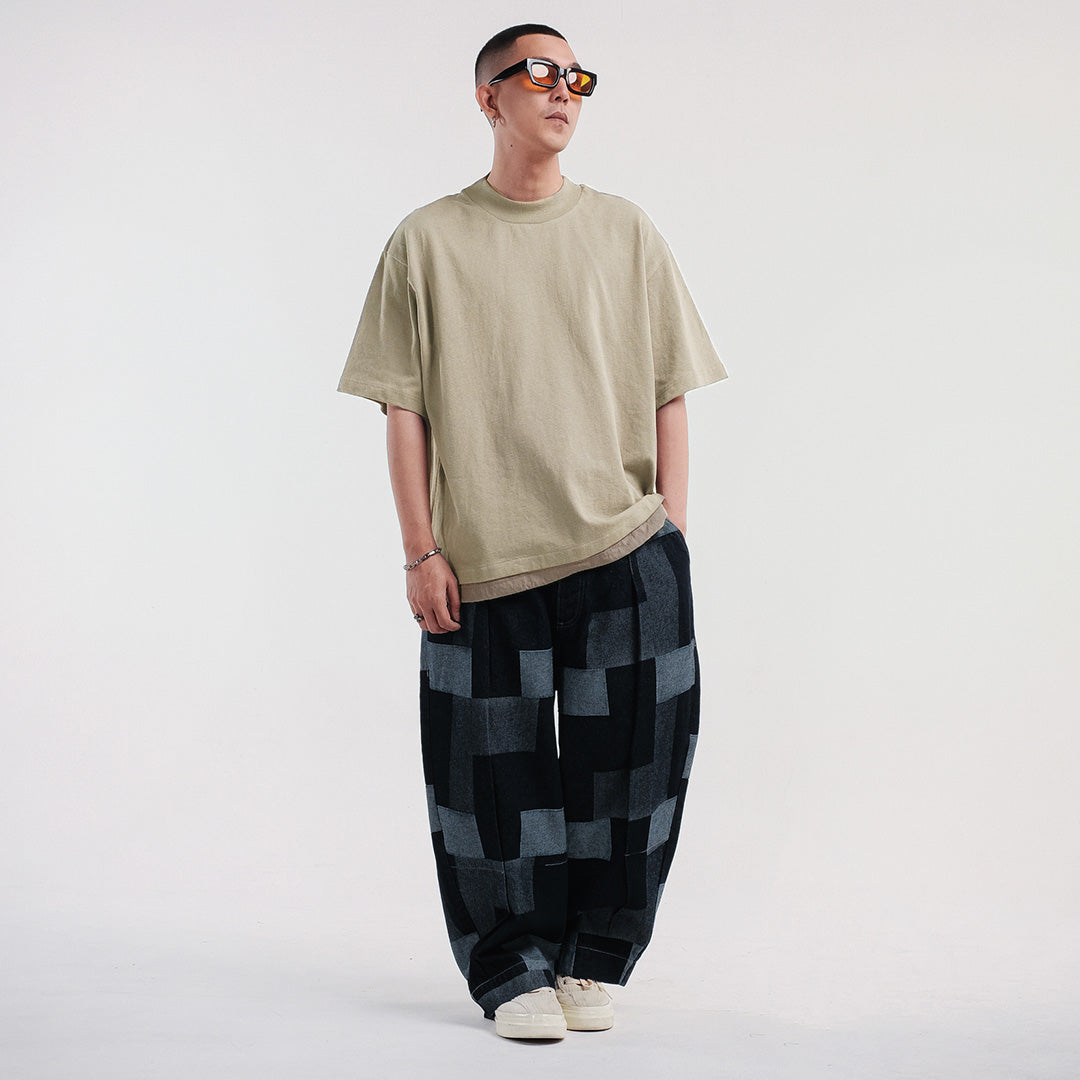 Noforty Project Oversize Tshirt Oblique Beidge