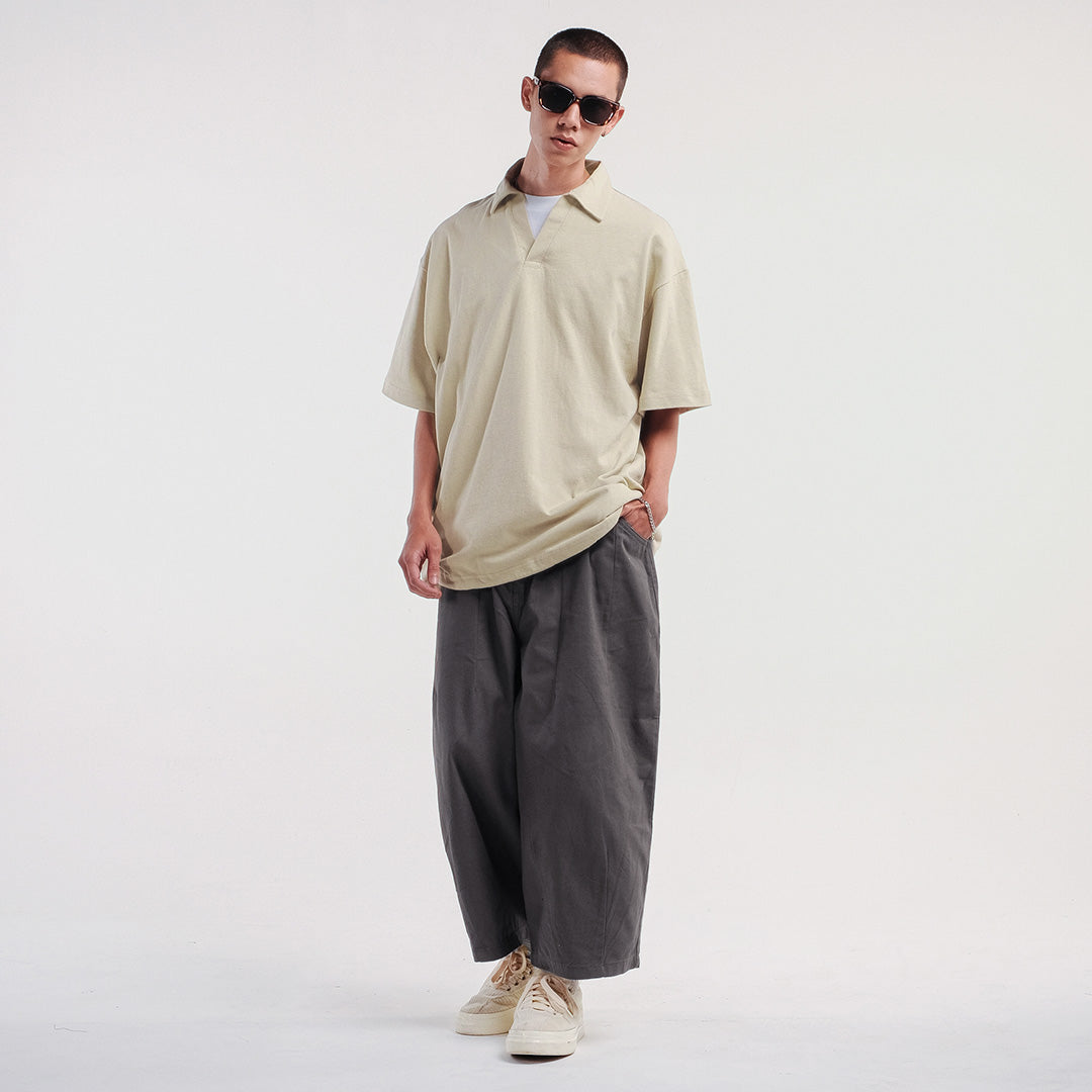 Noforty Project Oversize Poloshirt Luminer Beidge