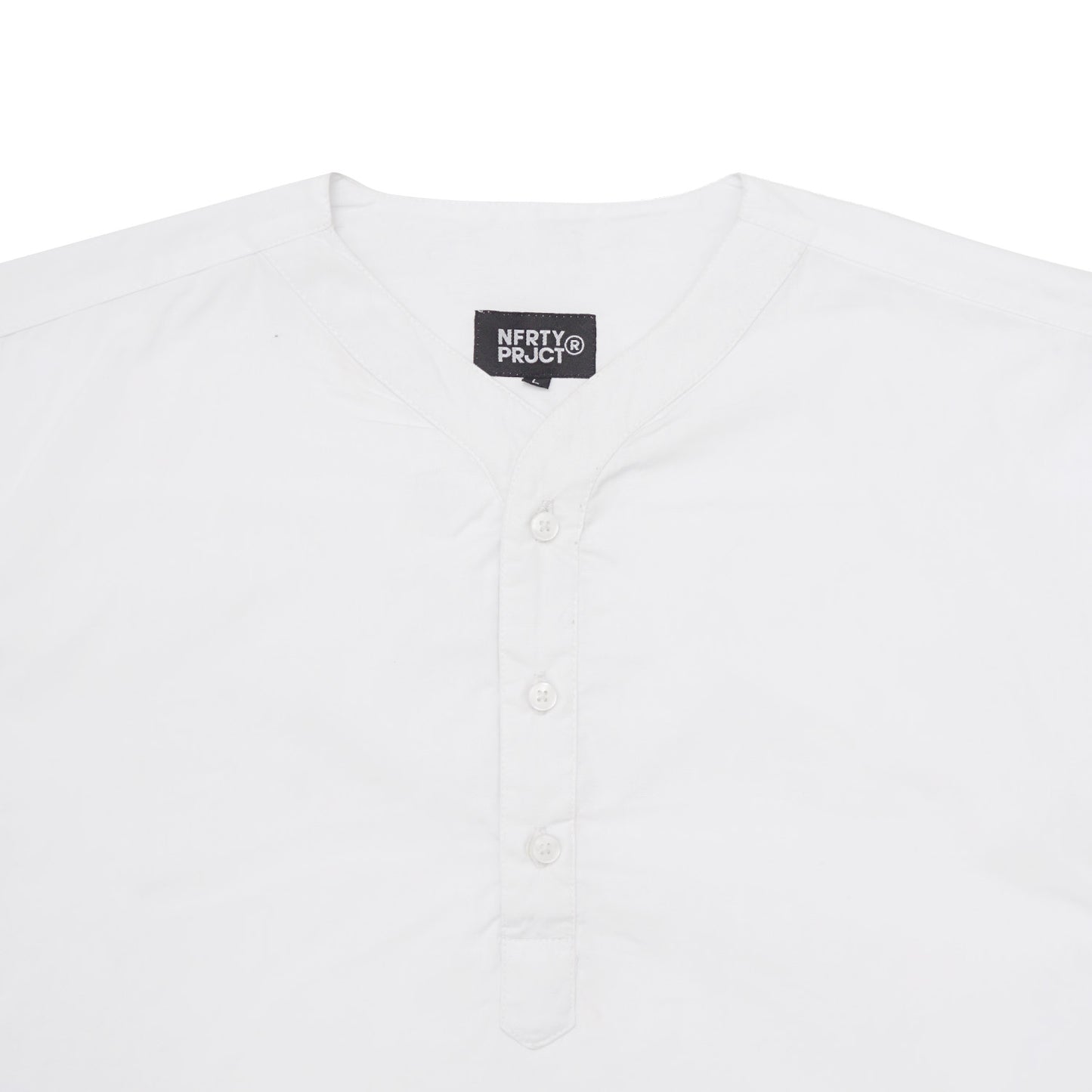 Noforty Project Kemeja Koko Oversize Short Sleeve Eden White