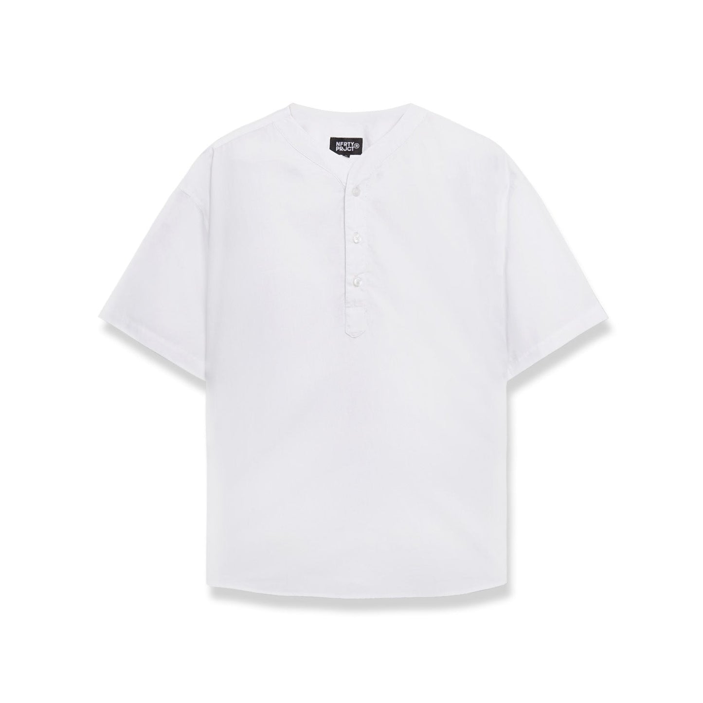 Noforty Project Kemeja Koko Oversize Short Sleeve Eden White
