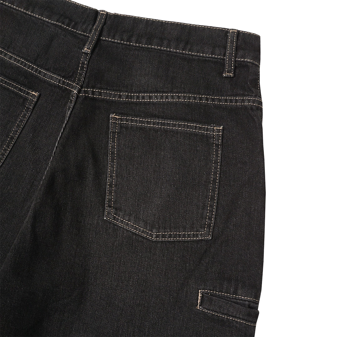 Noforty Project Long Baggy Jeans Pants Efra Black