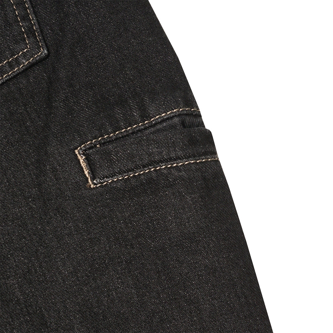 Noforty Project Long Baggy Jeans Pants Efra Black