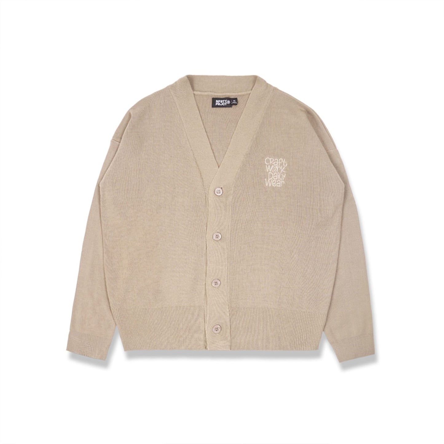 KORRY LOOSE KNIT CARDIGAN KHAKI
