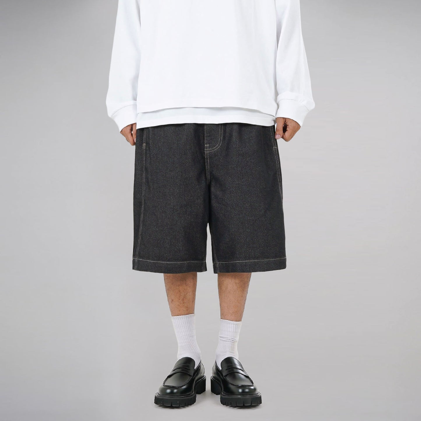 Noforty Project Jort Denim Short Pants Naka Black