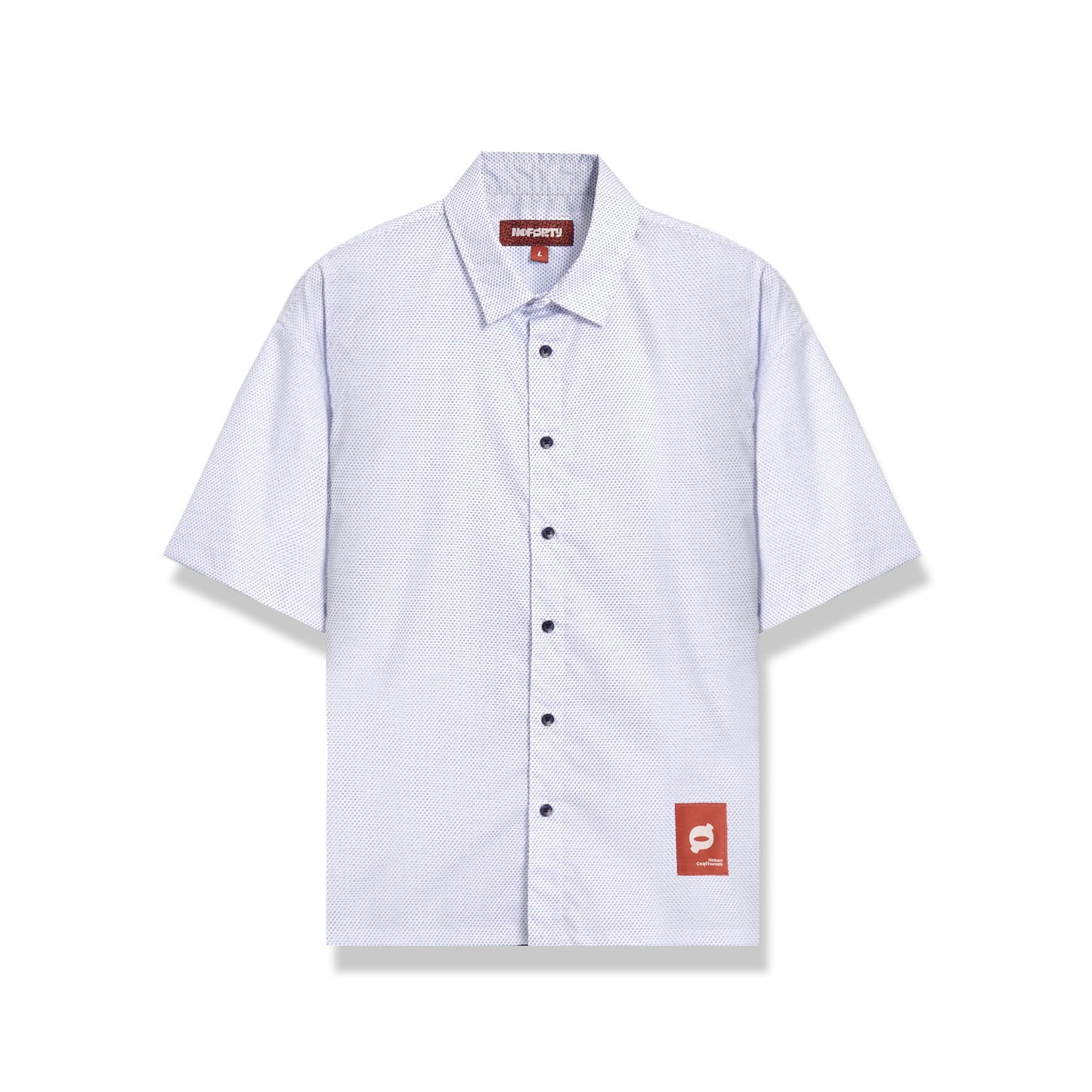 Noforty Project Oversize Boxy Short Shirt Nikola White