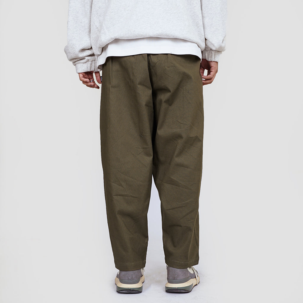 NOFORTY TAPPERED LONG PANTS OLIVE