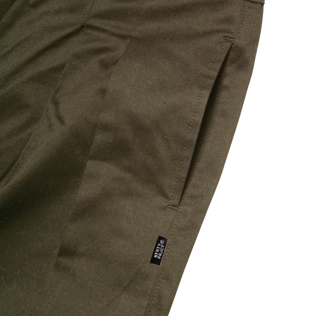 NOFORTY TAPPERED LONG PANTS OLIVE