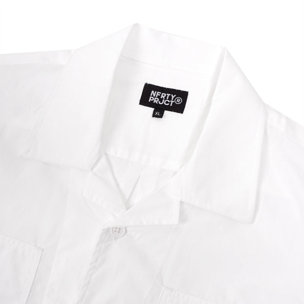 Kemeja Bowling Oversize Yaba Shirt White
