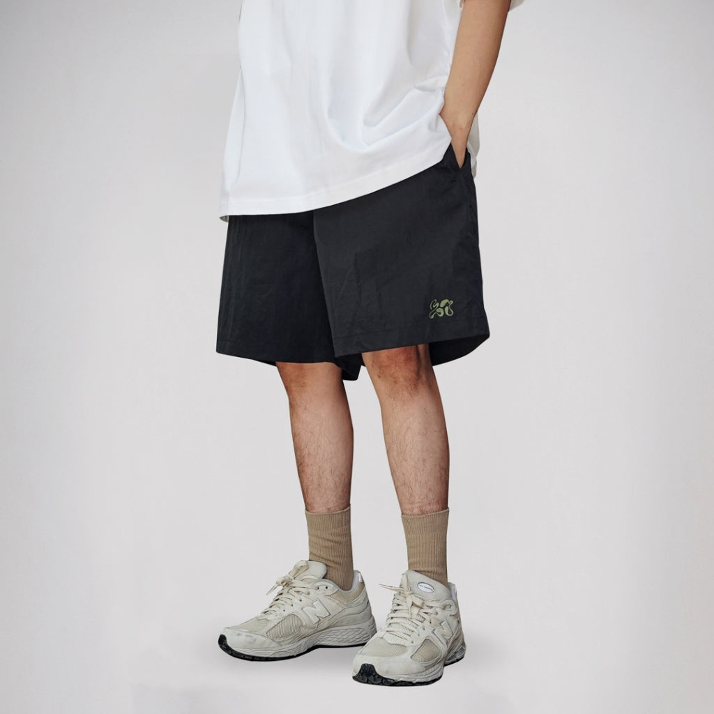 NOFORTY PROJECT - FONTE RELAX SHORT PANTS BLACK