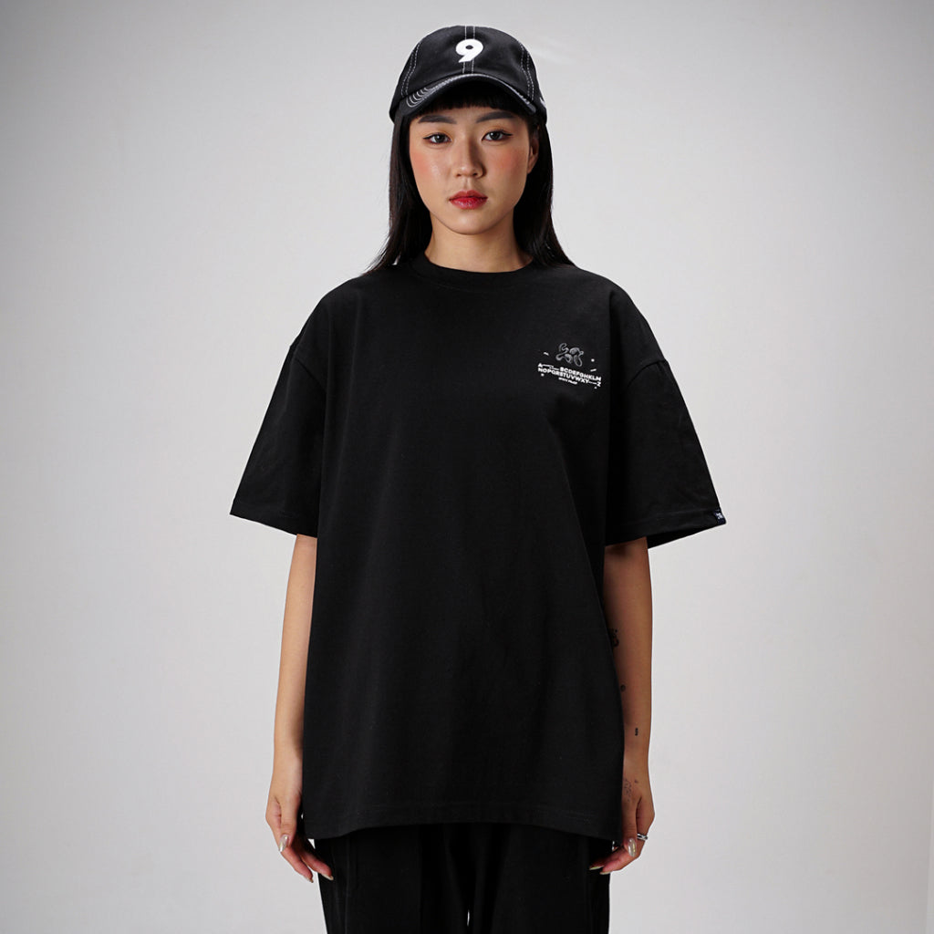 Kaos Ukuran Besar Noforty Hitam Arial