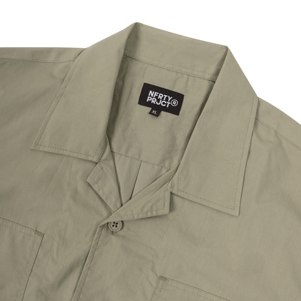 Kemeja Bowling Oversize Yaba Shirt Sage Green