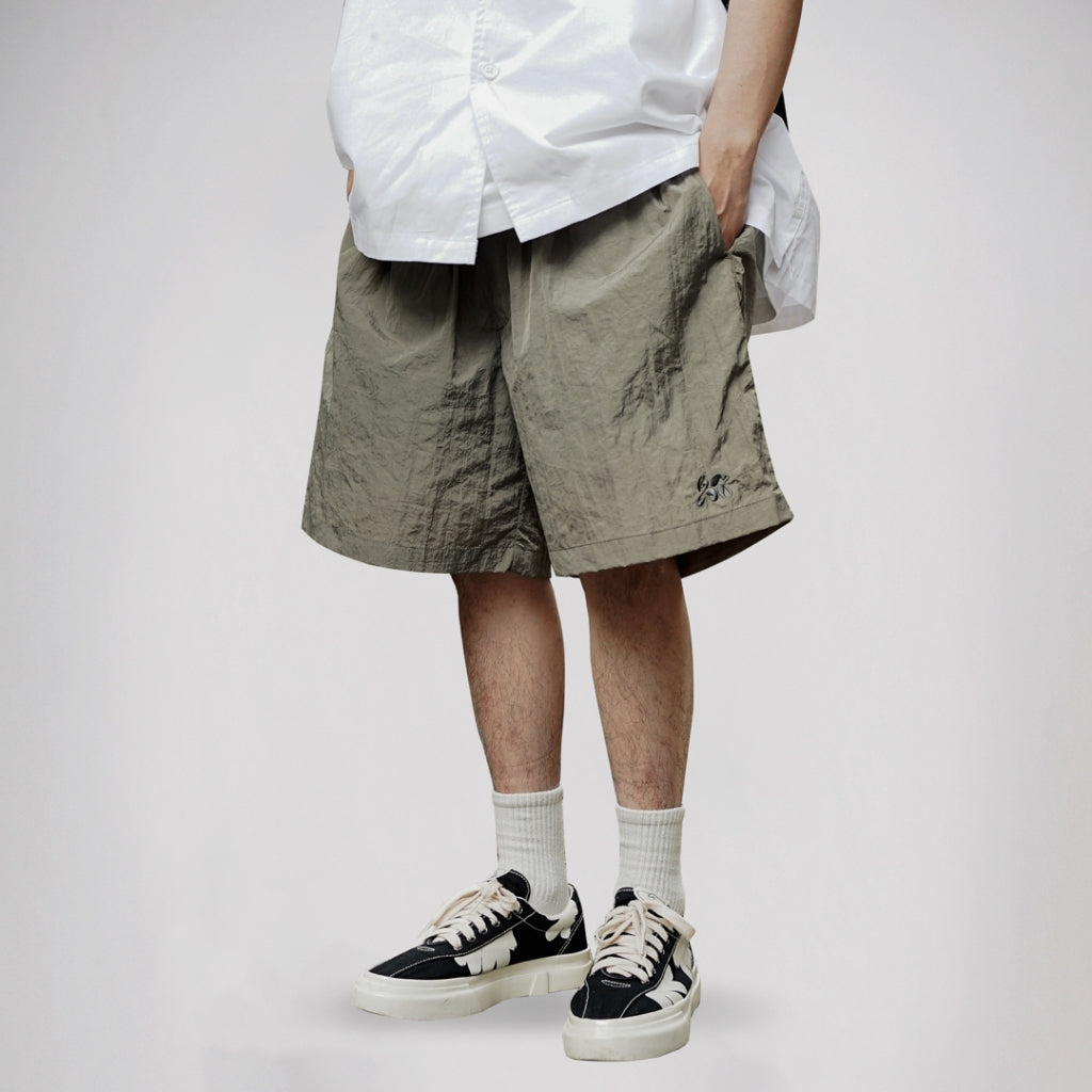 NOFORTY PROJECT - FONTE RELAX SHORT PANTS OLIVE