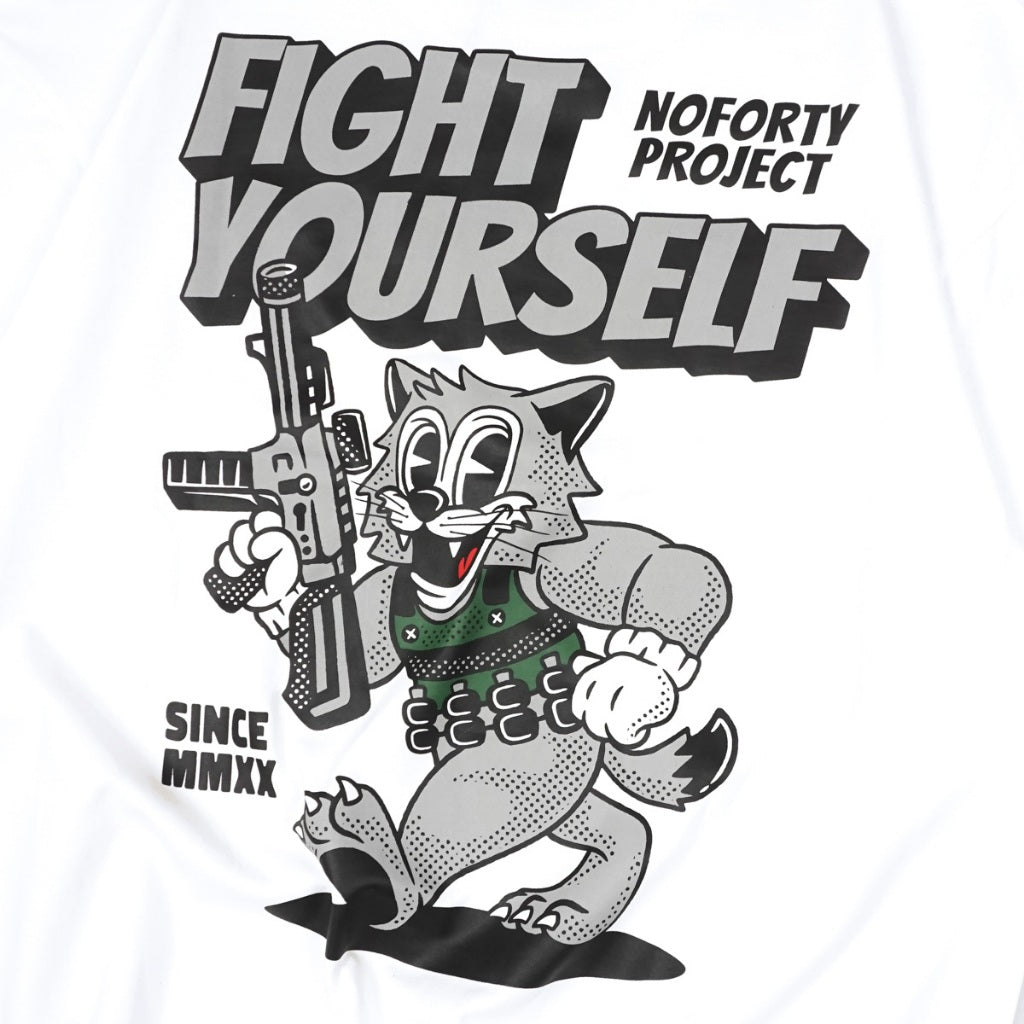 Kaos Besar Noforty Fighter Putih
