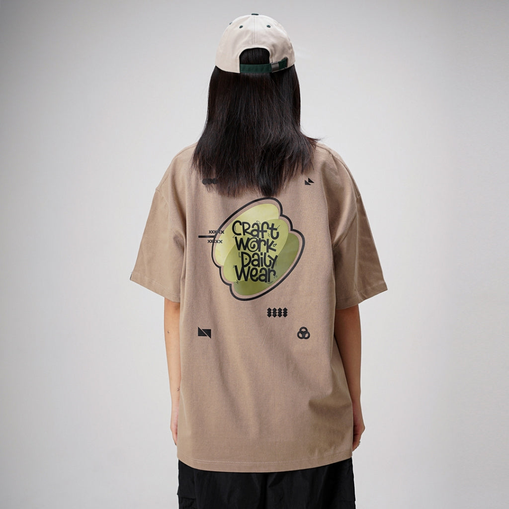 Noforty Oversize Tshirt Brown Trivale
