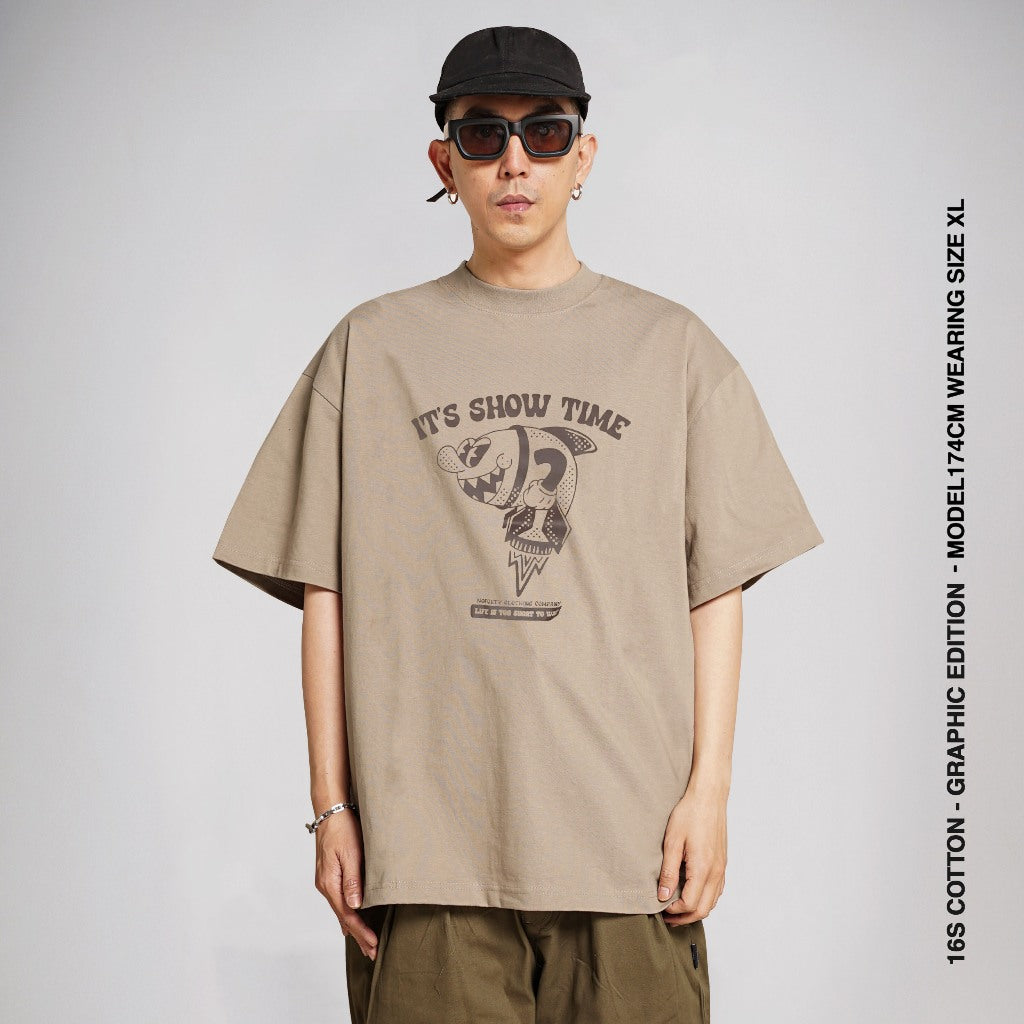 Kaos Ukuran Besar Noforty Missile Coklat