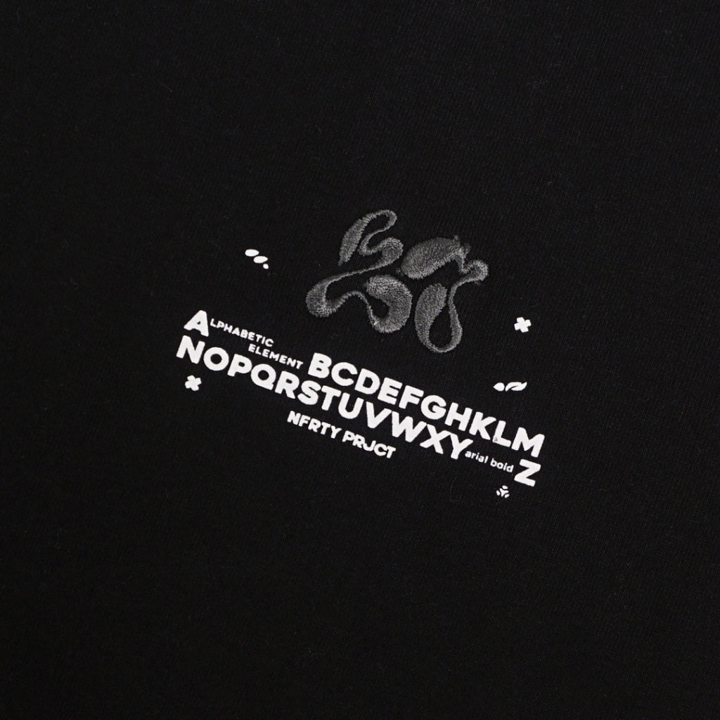Kaos Ukuran Besar Noforty Hitam Arial