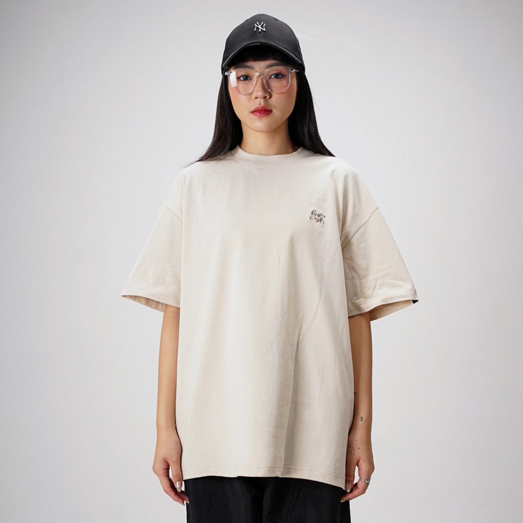 Noforty Oversize Tshirt Cream Trivale