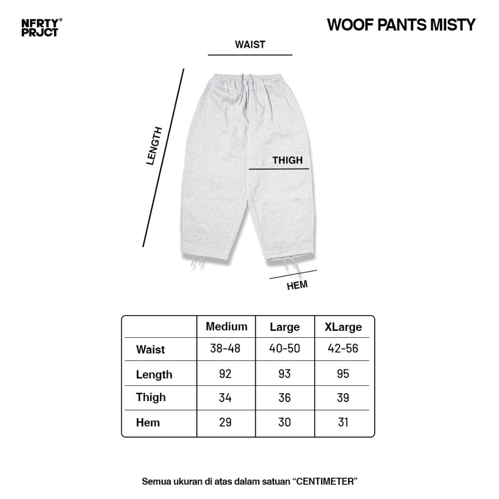 NOFORTY PROJECT - WOOF PANTS GREY