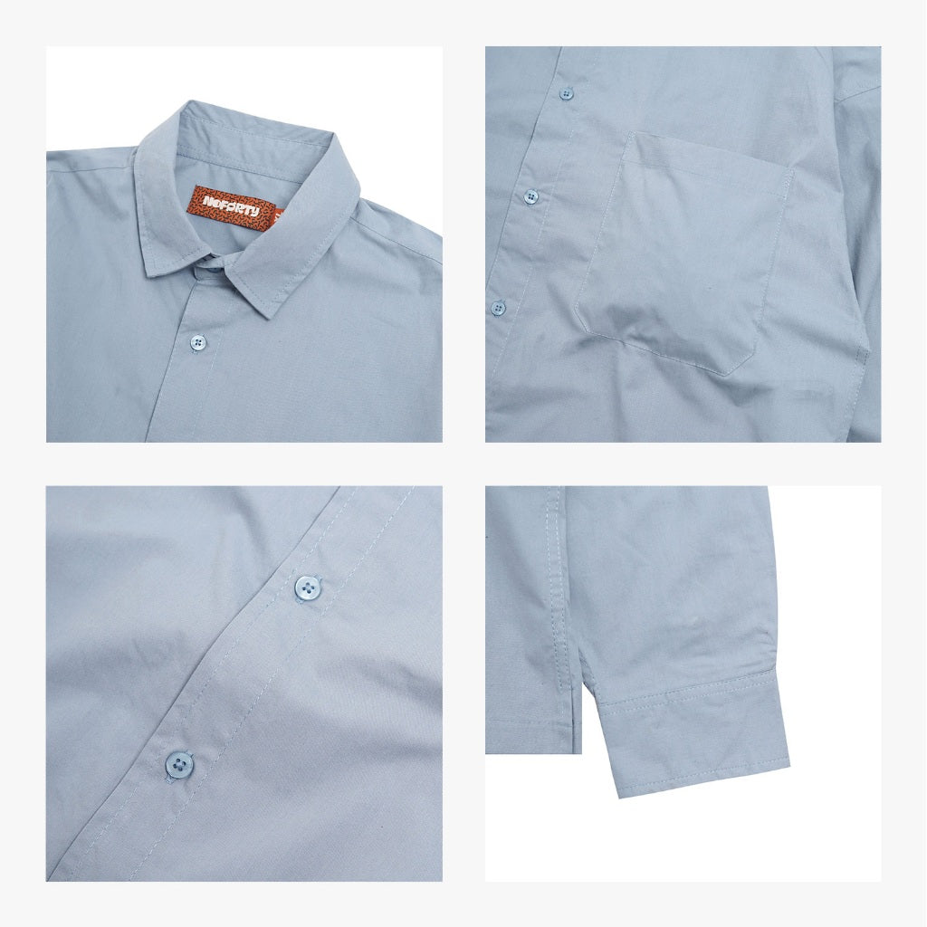 Noforty Project Oversize Boxy Long Shirt Lauren