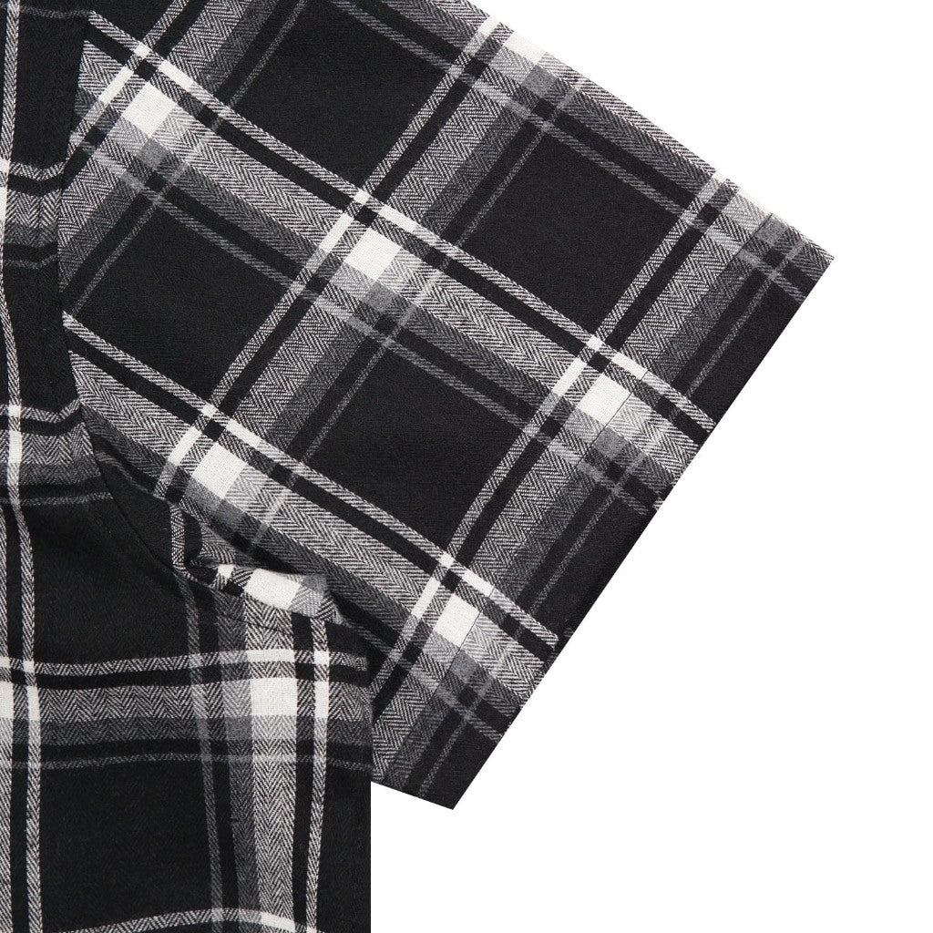 Noforty Project Boxy Oversize Short Shirt Flanel Toffin