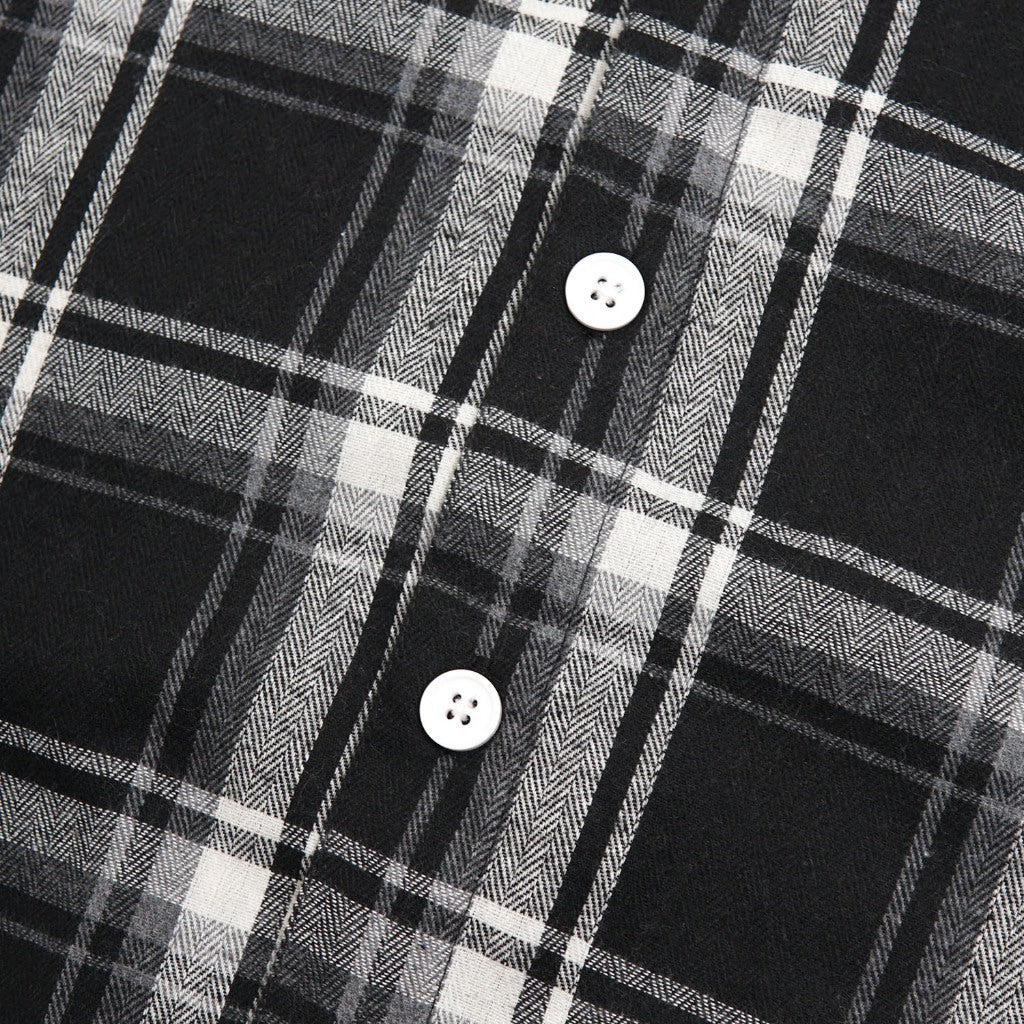 Noforty Project Boxy Oversize Short Shirt Flanel Toffin