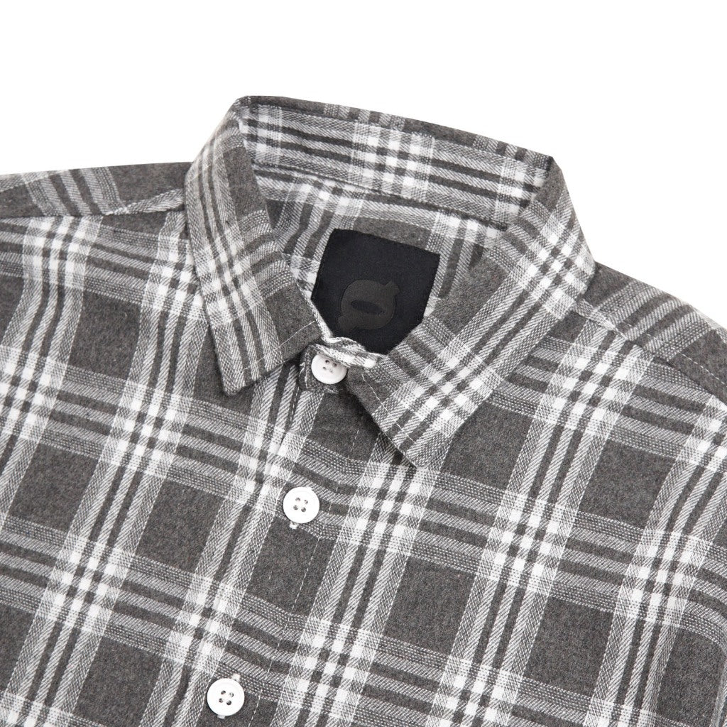 Noforty Project Boxy Oversize Short Shirt Flanel Toffin