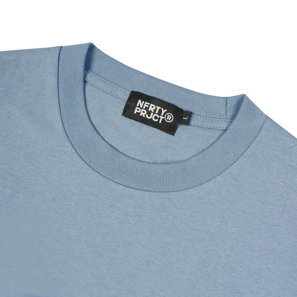 Kaos Ukuran Besar Noforty Passion Dusty Blue