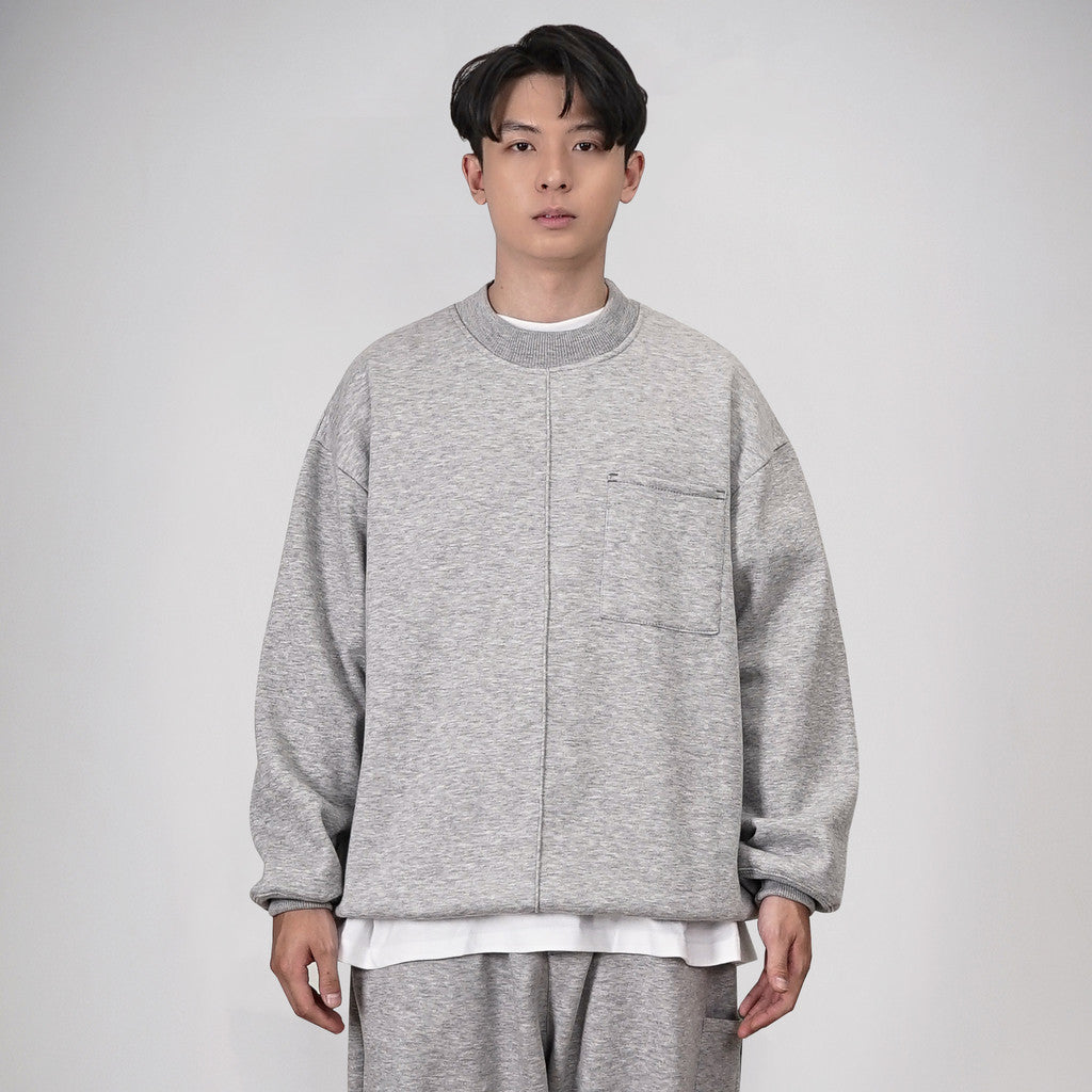 Noforty Project Oversize Sweater Crewneck Bueno Misty Grey