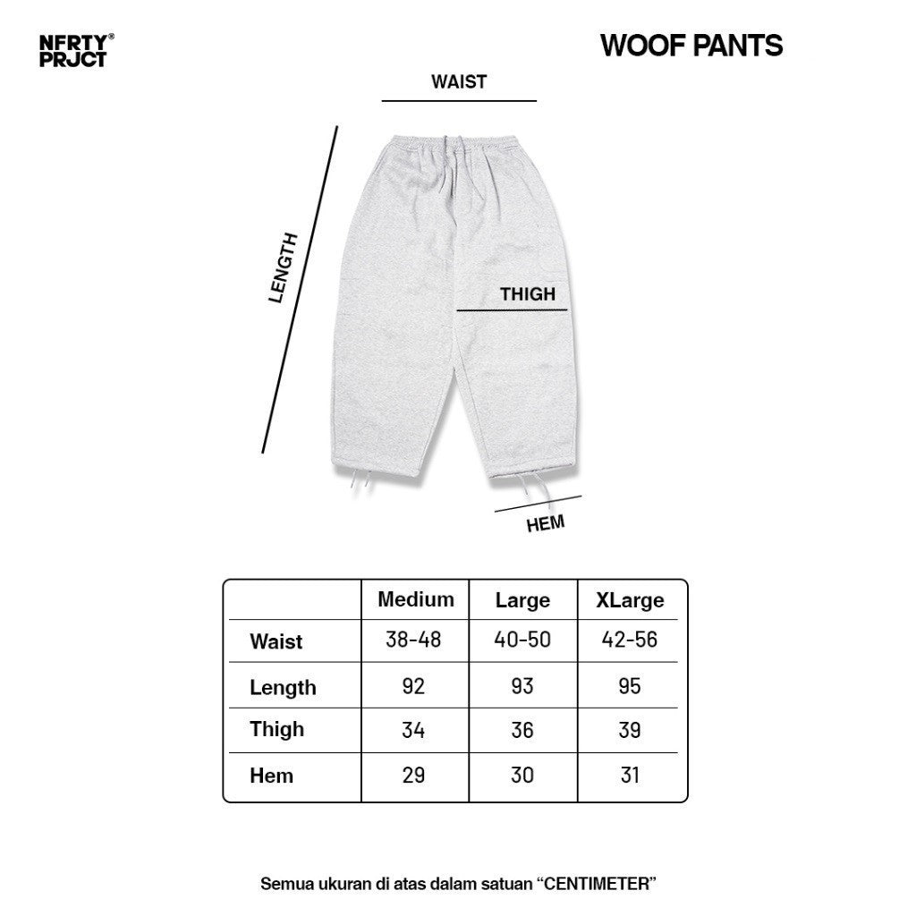 PROYEK NOFORTY - CELANA WOOF HITAM