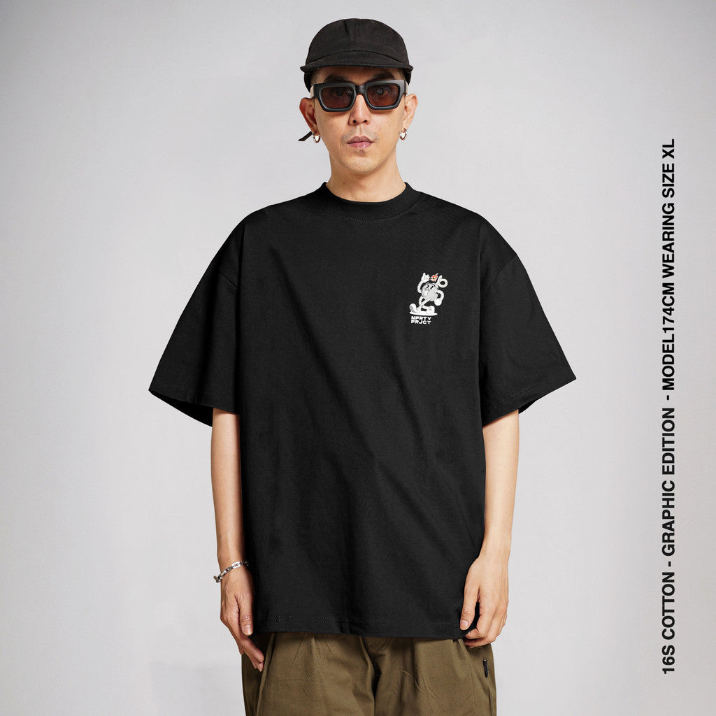 Kaos Ukuran Besar Noforty Passion Black
