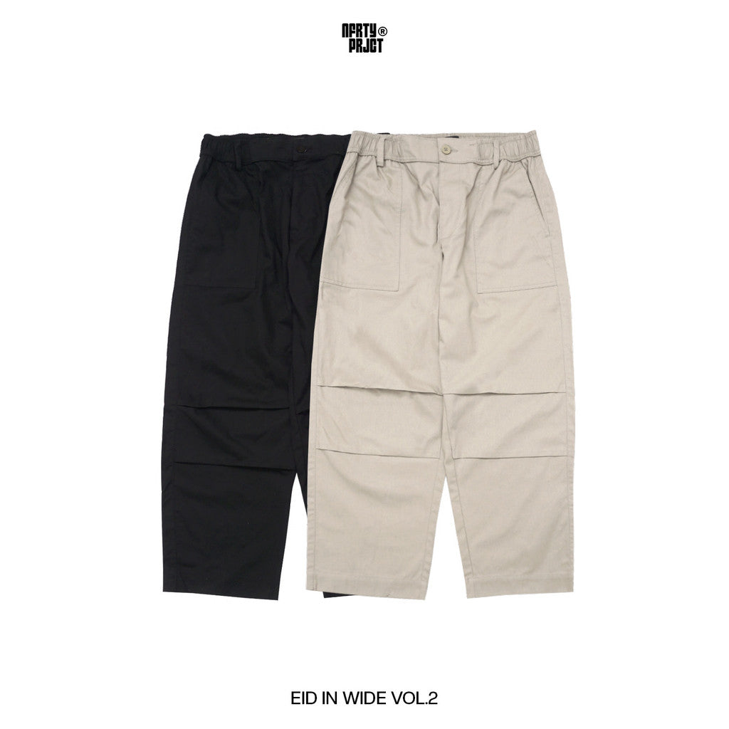Noforty Project Oversize Long Baggy Pants Navara Black