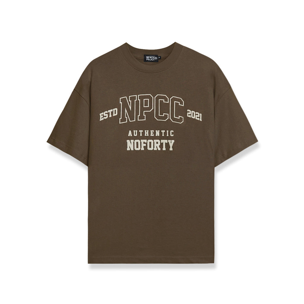 Noforty Project Oversize Tshirt College Brown