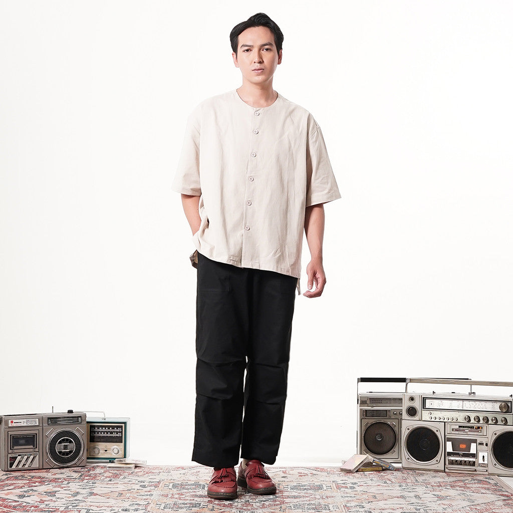 Noforty Project Oversize Long Baggy Pants Navara Black