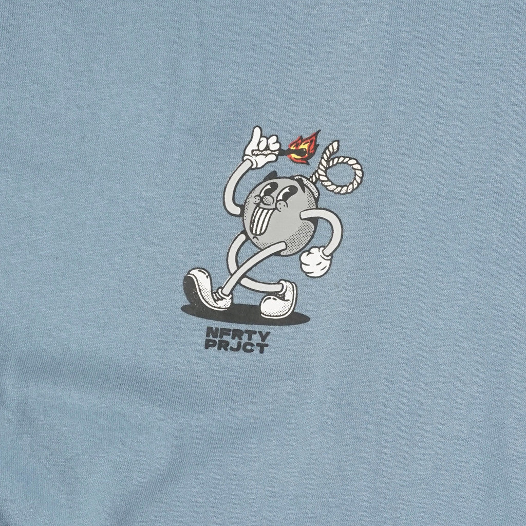 Kaos Ukuran Besar Noforty Passion Dusty Blue