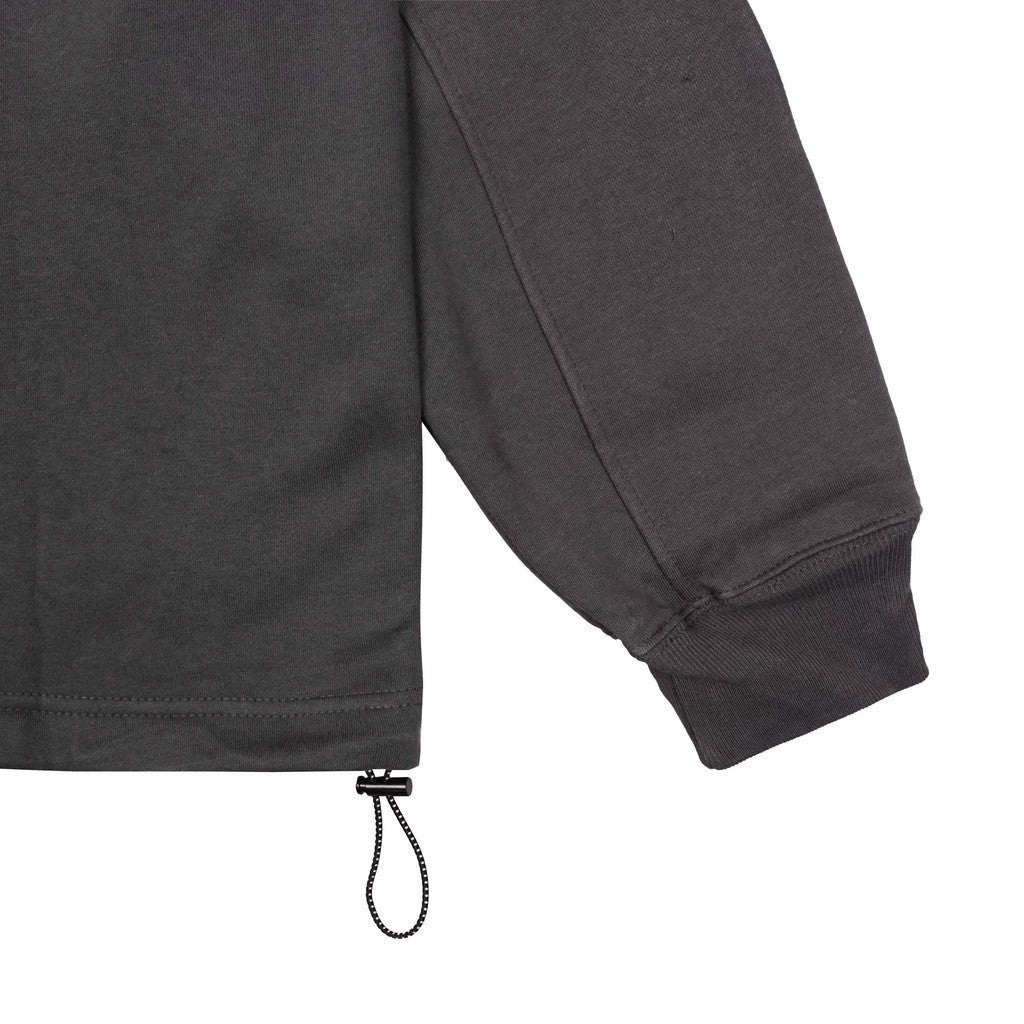 Sweater Crewneck Oversize dari Noforty Project Bueno Abu-abu Tua