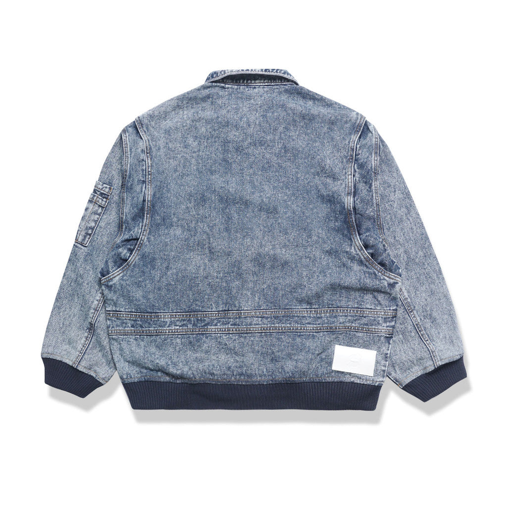 Noforty Project Oversize Bomber Denim Jacket Emphatyc Ice Wash