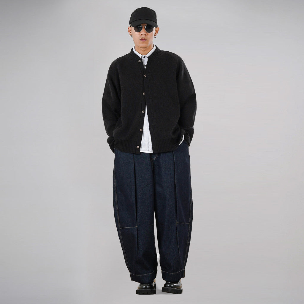 Noforty Project Oversize Knittwear Jacket Raijin Black