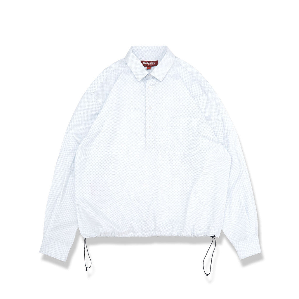 Noforty Project Oversize Boxy Long Shirt Eiji White