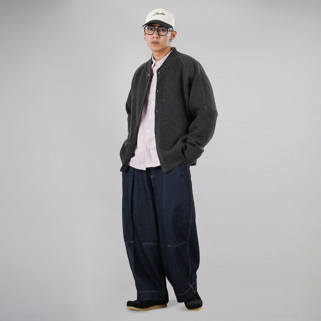 Noforty Project Oversize Knittwear Jacket Raijin Grey