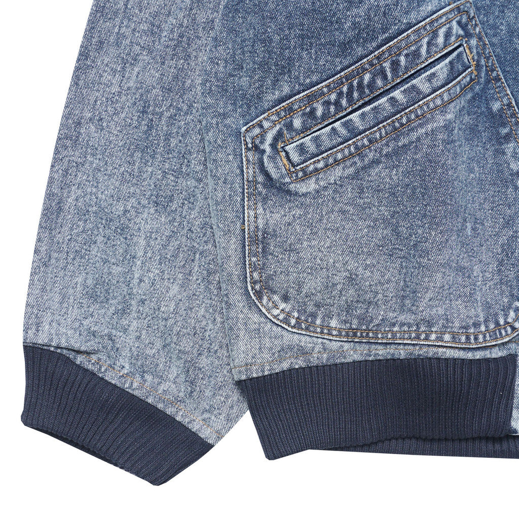 Noforty Project Oversize Bomber Denim Jacket Emphatyc Ice Wash
