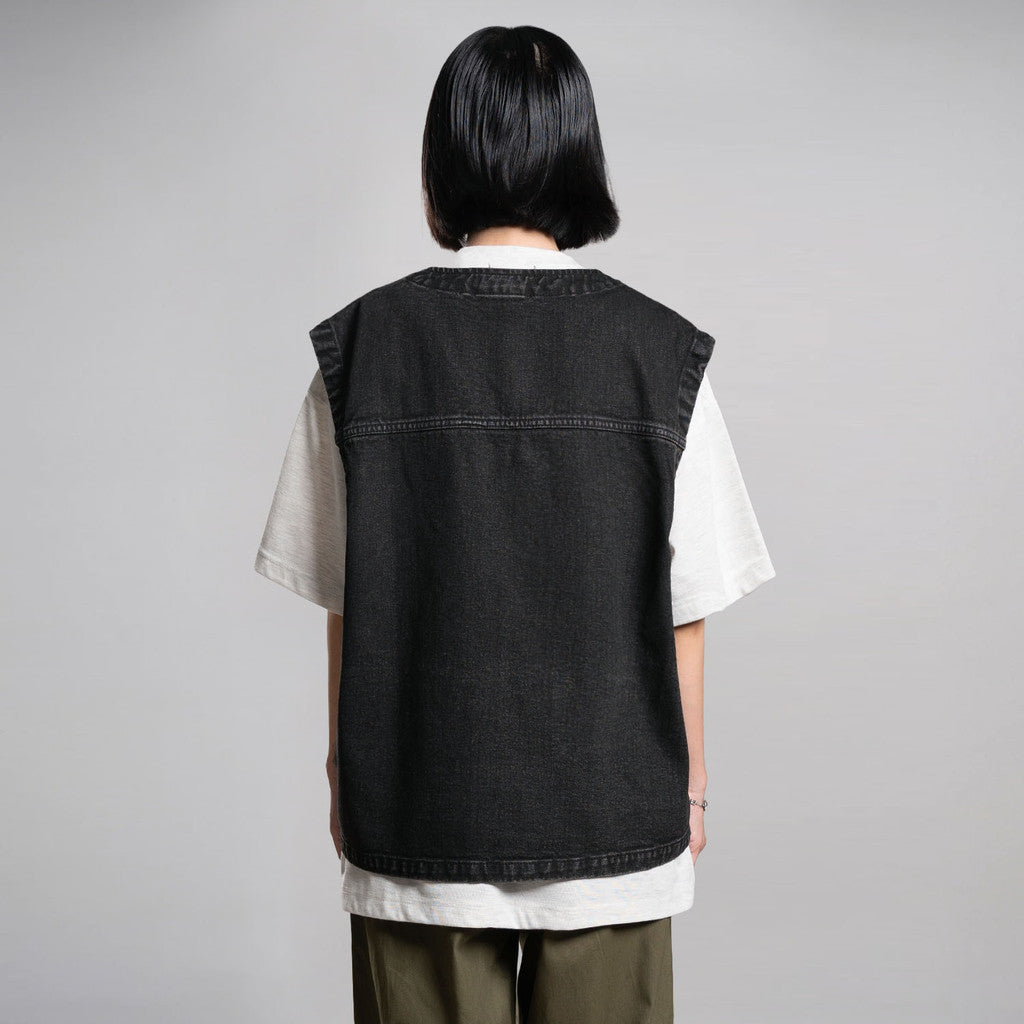 Noforty Project Denim Vest Dolce Black