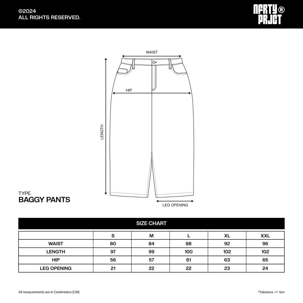 Noforty Project Long Baggy Jeans Pants Efra Black