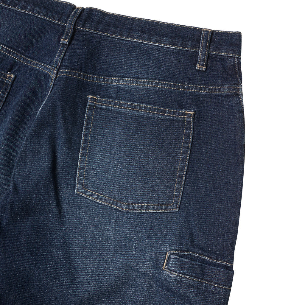Noforty Project Long Baggy Jeans Pants Efra Dark Blue
